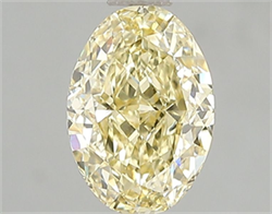 Picture of Lab Grown Diamond 1.52 Carats, Oval with  Cut, Fancy Intense Yellow Color, VS1 Clarity and Certified by IGI