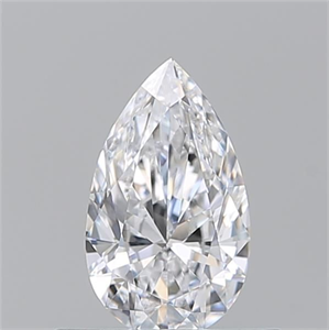 Picture of Natural Diamond 0.50 Carats, Pear with  Cut, D Color, VVS2 Clarity and Certified by GIA