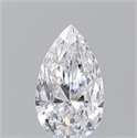 Diamante Natural 0.50 quilates, De pera , Color D, claridad VVS2 y certificado GIA