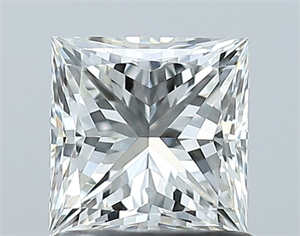 Picture of Natural Diamond 1.00 Carats, Princess with  Cut, H Color, VS1 Clarity and Certified by GIA