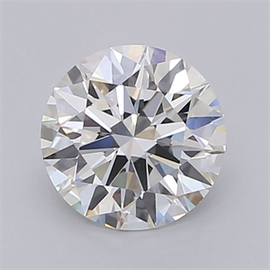 Picture of Lab Grown Diamond 1.54 Carats, Round with Ideal Cut, E Color, VVS2 Clarity and Certified by IGI