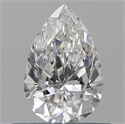 Natural Diamond 0.53 Carats, Pear with  Cut, F Color, VS1 Clarity and Certified by GIA