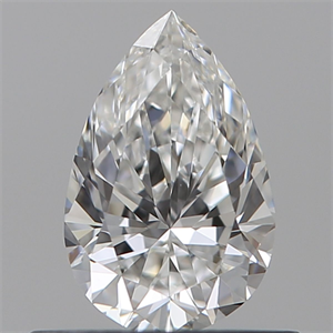 Foto Diamante Natural 0.53 quilates, De pera , Color F, claridad VS1 y certificado GIA de