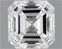 Natural Diamond 1.01 Carats, Asscher with  Cut, D Color, FL Clarity and Certified by GIA