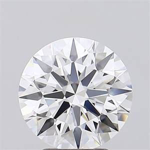 Picture of Lab Grown Diamond 3.26 Carats, Round with Ideal Cut, D Color, IF Clarity and Certified by IGI