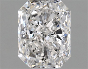 Picture of Natural Diamond 0.91 Carats, Radiant with  Cut, E Color, SI2 Clarity and Certified by GIA