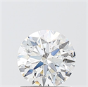 Lab Grown Diamond 1.09 Carats, Round with Ideal Cut, F Color, VVS2 Clarity and Certified by IGI