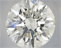 Natural Diamond 0.92 Carats, Round with Excellent Cut, H Color, IF Clarity and Certified by IGI