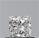 Diamante Natural 0.51 quilates, Princesa , Color I, claridad VS2 y certificado GIA