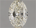 Natural Diamond 0.45 Carats, Oval with  Cut, J Color, VVS2 Clarity and Certified by GIA