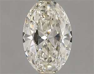 Picture of Natural Diamond 0.45 Carats, Oval with  Cut, J Color, VVS2 Clarity and Certified by GIA