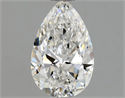 Natural Diamond 0.73 Carats, Pear with  Cut, E Color, VVS2 Clarity and Certified by GIA