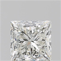 Natural Diamond 1.01 Carats, Princess with  Cut, J Color, VVS2 Clarity and Certified by GIA