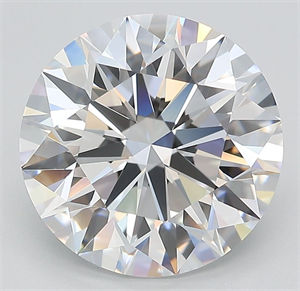 Picture of Lab Grown Diamond 5.27 Carats, Round with Ideal Cut, E Color, IF Clarity and Certified by IGI