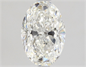 Natural Diamond 1.09 Carats, Oval with  Cut, G Color, VVS1 Clarity and Certified by GIA
