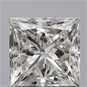 Natural Diamond 0.91 Carats, Princess with  Cut, G Color, IF Clarity and Certified by IGI