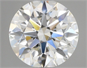 Natural Diamond 1.02 Carats, Round with Excellent Cut, H Color, VS2 Clarity and Certified by GIA