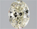 Natural Diamond 2.00 Carats, Oval with  Cut, L Color, SI2 Clarity and Certified by GIA