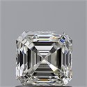 Natural Diamond 0.90 Carats, Asscher with  Cut, J Color, VVS2 Clarity and Certified by GIA