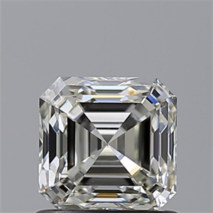 Picture of Natural Diamond 0.90 Carats, Asscher with  Cut, J Color, VVS2 Clarity and Certified by GIA