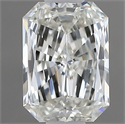 Natural Diamond 0.50 Carats, Radiant with  Cut, I Color, VVS1 Clarity and Certified by GIA
