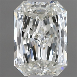 Picture of Natural Diamond 0.50 Carats, Radiant with  Cut, I Color, VVS1 Clarity and Certified by GIA