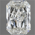 Natural Diamond 0.50 Carats, Radiant with  Cut, I Color, VVS1 Clarity and Certified by GIA