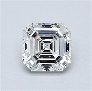 Foto Diamante Natural 0.75 quilates, Asscher , Color G, claridad SI1 y certificado GIA de