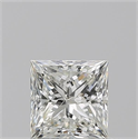 Natural Diamond 0.93 Carats, Princess with  Cut, J Color, SI2 Clarity and Certified by GIA