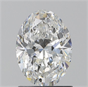 Natural Diamond 1.20 Carats, Oval with  Cut, E Color, SI1 Clarity and Certified by GIA