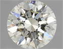 Natural Diamond 0.80 Carats, Round with Excellent Cut, K Color, VVS1 Clarity and Certified by IGI
