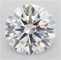 Lab Grown Diamond 4.07 Carats, Round with Ideal Cut, E Color, VVS2 Clarity and Certified by IGI