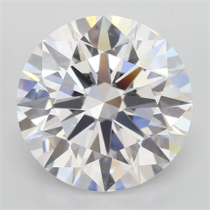 Picture of Lab Grown Diamond 4.07 Carats, Round with Ideal Cut, E Color, VVS2 Clarity and Certified by IGI
