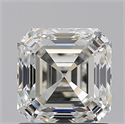 Natural Diamond 1.50 Carats, Asscher with  Cut, J Color, VVS2 Clarity and Certified by GIA