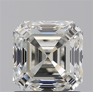 Picture of Natural Diamond 1.50 Carats, Asscher with  Cut, J Color, VVS2 Clarity and Certified by GIA