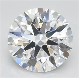 Picture of Lab Grown Diamond 4.07 Carats, Round with Excellent Cut, D Color, VVS1 Clarity and Certified by GIA