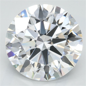 Picture of Lab Grown Diamond 3.10 Carats, Round with Excellent Cut, D Color, VVS1 Clarity and Certified by GIA