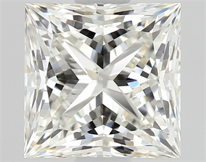 Picture of Natural Diamond 1.01 Carats, Princess with  Cut, J Color, VS2 Clarity and Certified by GIA