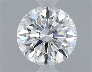 Picture of Natural Diamond 0.54 Carats, Round with Excellent Cut, E Color, VS2 Clarity and Certified by GIA