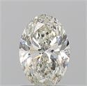 Natural Diamond 1.20 Carats, Oval with  Cut, J Color, SI2 Clarity and Certified by GIA