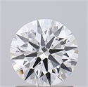 Lab Grown Diamond 1.08 Carats, Round with Ideal Cut, D Color, IF Clarity and Certified by IGI