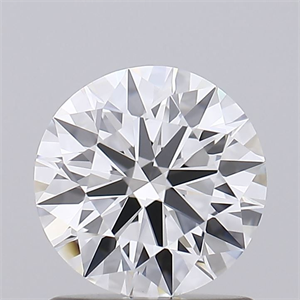 Picture of Lab Grown Diamond 1.08 Carats, Round with Ideal Cut, D Color, IF Clarity and Certified by IGI