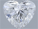Natural Diamond 0.30 Carats, Heart with  Cut, F Color, VVS2 Clarity and Certified by GIA