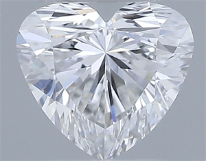 Picture of Natural Diamond 0.30 Carats, Heart with  Cut, F Color, VVS2 Clarity and Certified by GIA