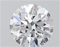 Natural Diamond 0.40 Carats, Round with Excellent Cut, D Color, VVS1 Clarity and Certified by GIA