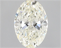 Natural Diamond 0.41 Carats, Oval with  Cut, K Color, VVS1 Clarity and Certified by GIA