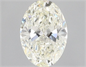 Diamante Natural 0.41 quilates, Ovalado , Color K, claridad VVS1 y certificado GIA