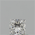 Natural Diamond 0.51 Carats, Princess with  Cut, F Color, VVS2 Clarity and Certified by GIA