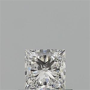 Picture of Natural Diamond 0.51 Carats, Princess with  Cut, F Color, VVS2 Clarity and Certified by GIA