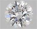 Lab Grown Diamond 1.52 Carats, Round with Ideal Cut, E Color, VVS1 Clarity and Certified by IGI